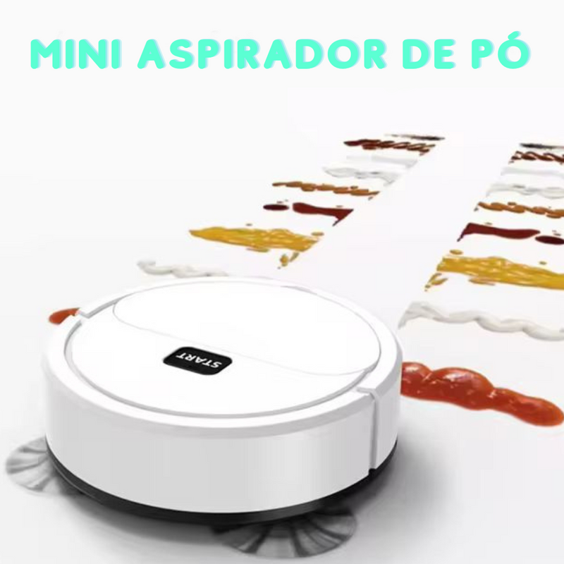 Mini Aspirador de pó Portátil Robótico para Casa e Empresa.